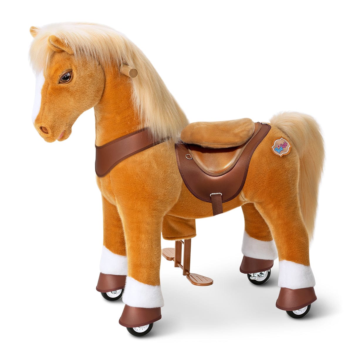 Model Y® Horse Ride-On Toy Age 4–7 – Light Brown