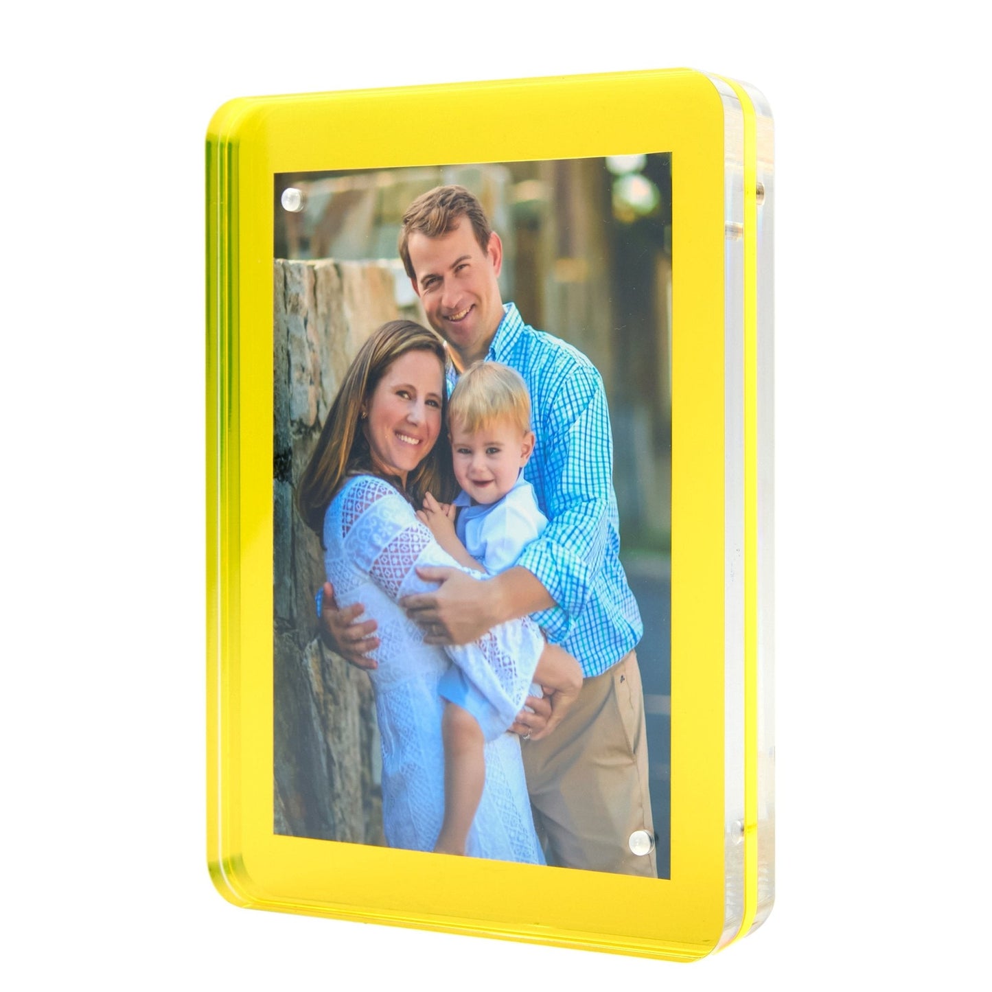 Yellow Acrylic 5" x 7" Flip Frame