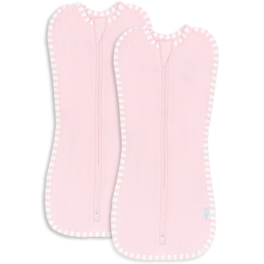 Easy Zipper Swaddle Blankets in Pink