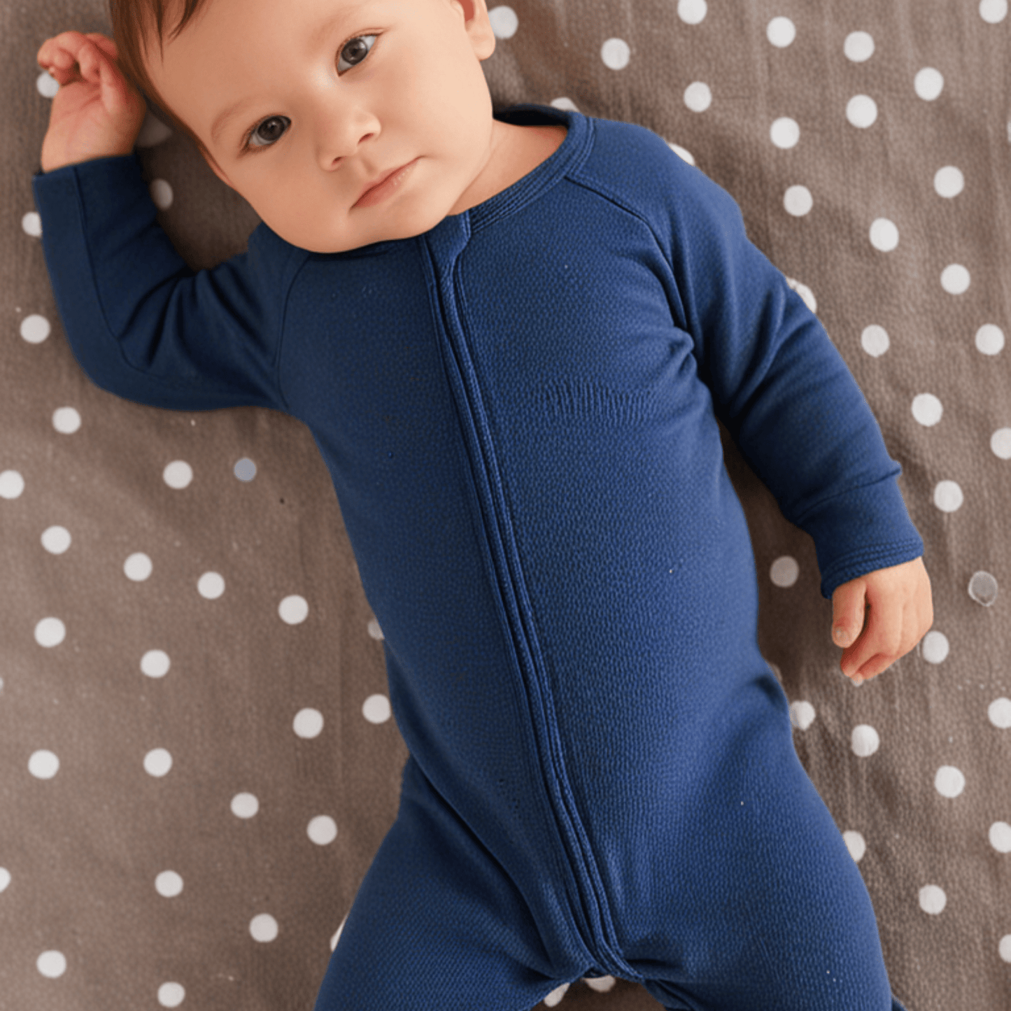 Zipper Footie Classic Navy